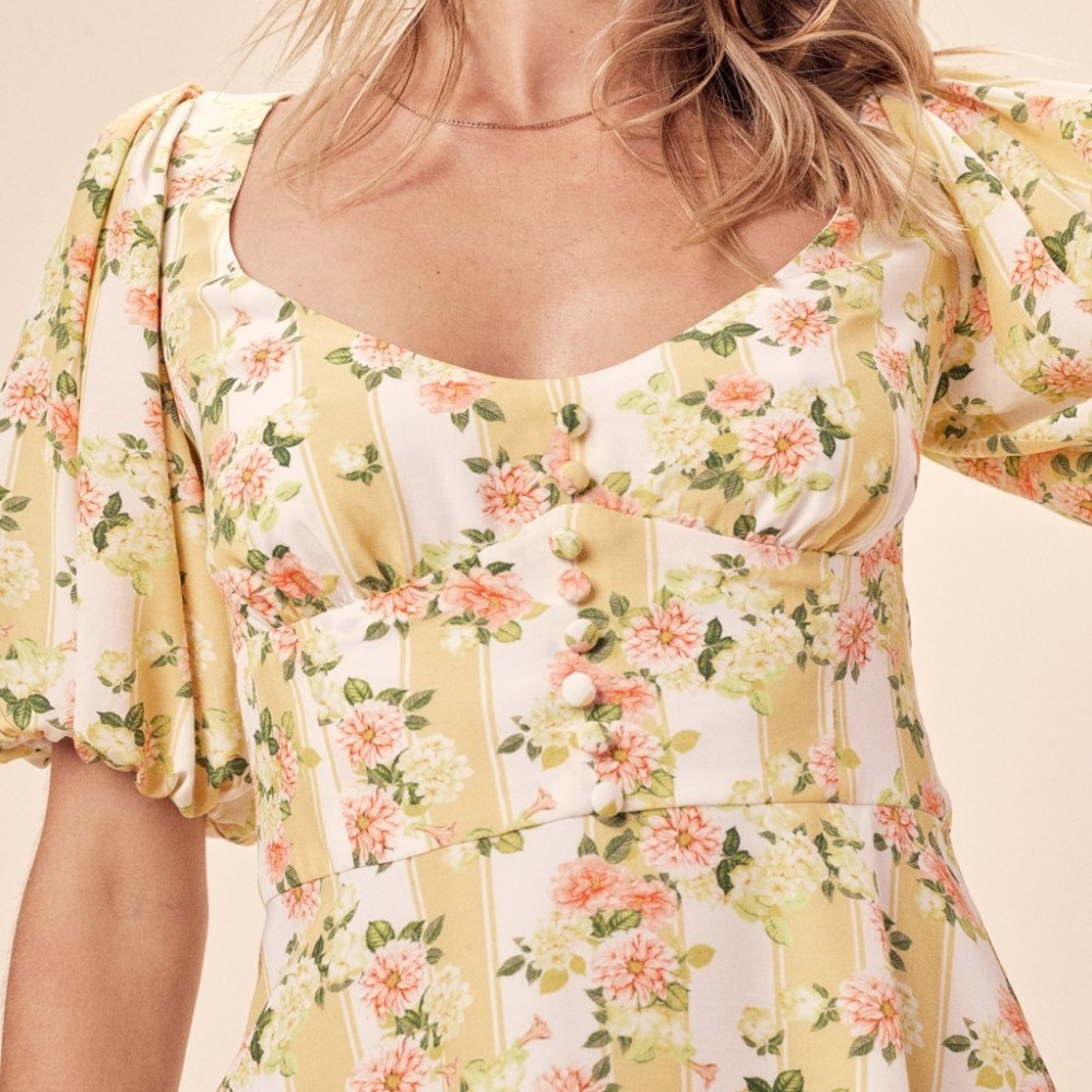 🍒NWOT🍒 FOR LOVE & LEMONS  MINI DRESS XS - Picture 8 of 9